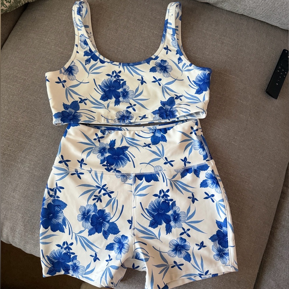 LoveShackFancy Blue and White Floral Set